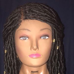 Crochet Goddess Loc wig with part
